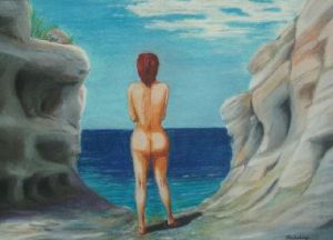 Voir le détail de cette oeuvre: Femme à midi dans les rochers